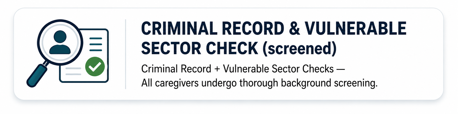 Criminal Record Check
